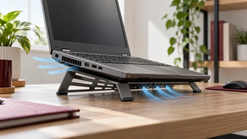 Improving airflow and cooling for an old laptop